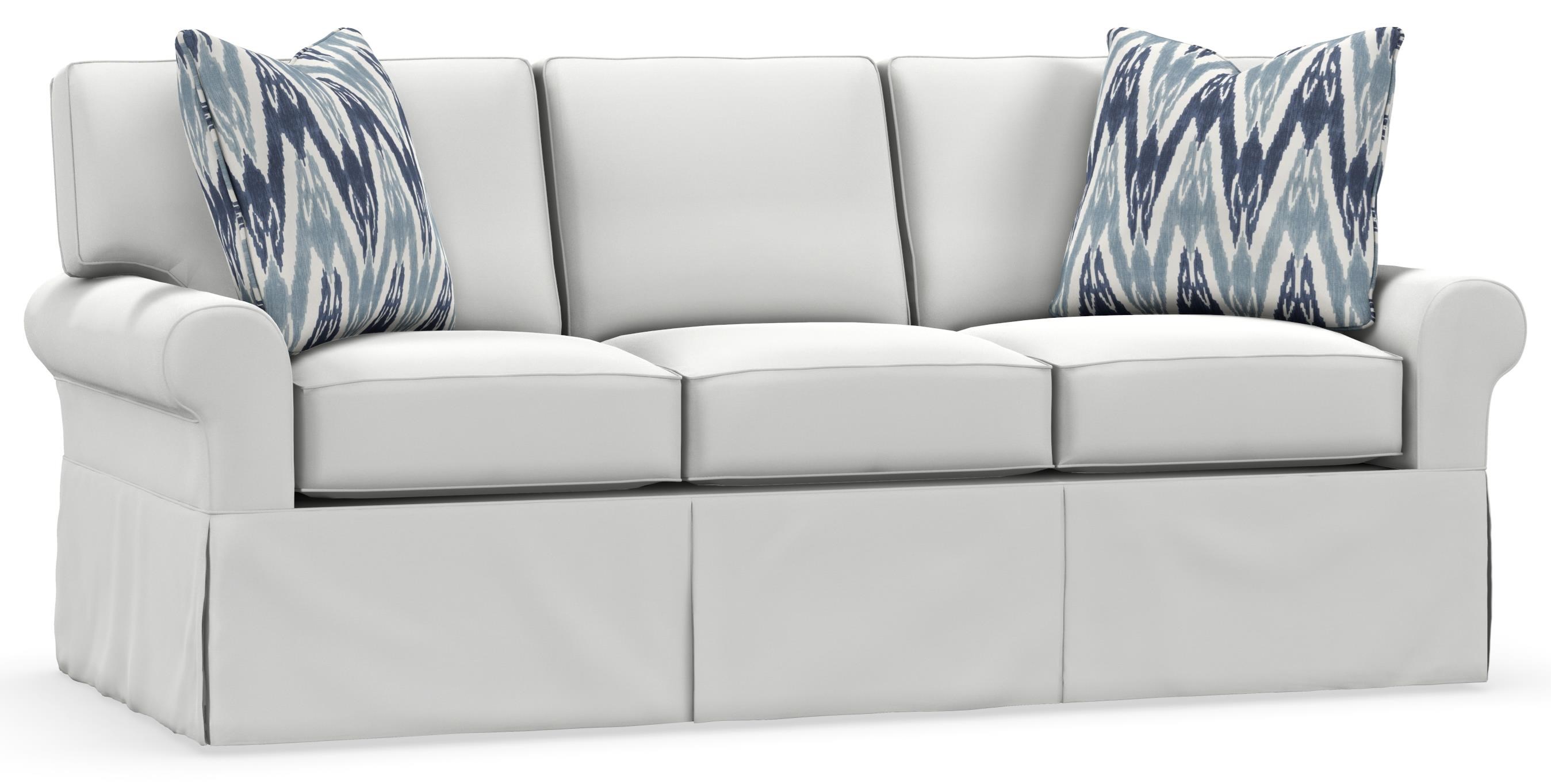 Rowe Nantucket A910000S03 Casual Style Sofa with Two Accent Pillows